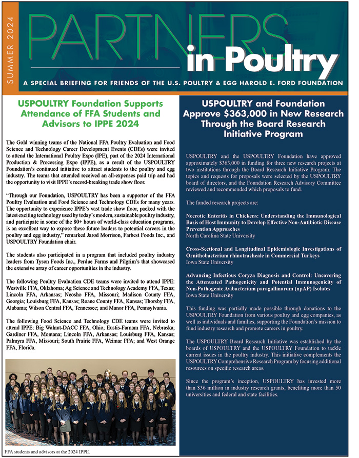 2024 Summer Partners In Poultry